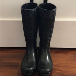 Coach rain boots